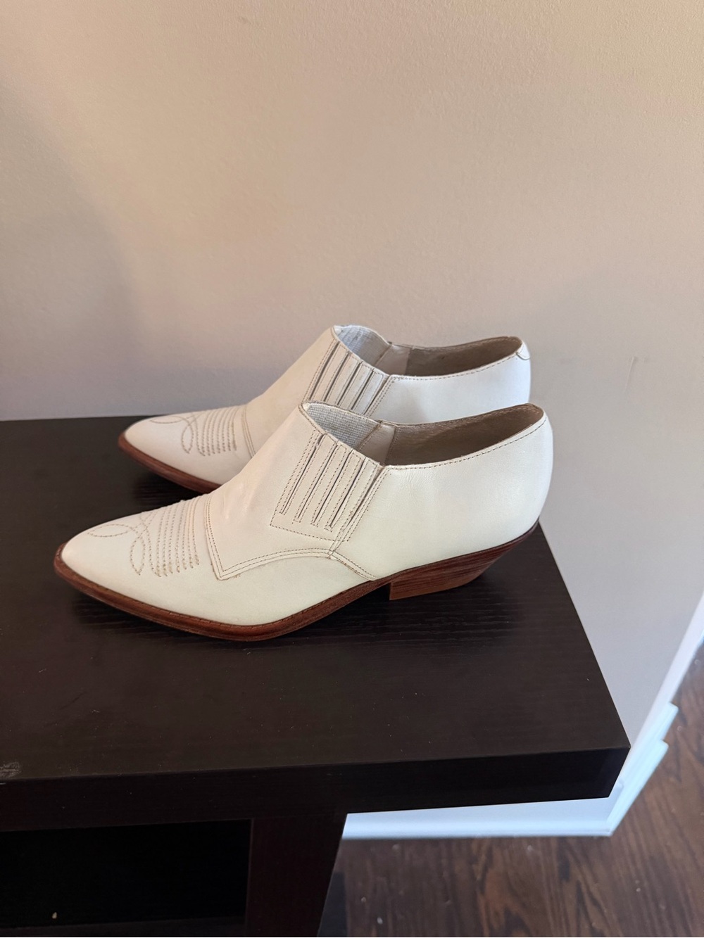 Vintage Circle S Brand Western-Inspired Ankle Boots